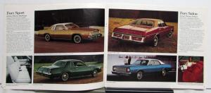 1976 Chrysler Plymouth Cordoba Gran Fury Volare Valiant Duster Voyager Brochure