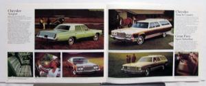 1976 Chrysler Plymouth Cordoba Gran Fury Volare Valiant Duster Voyager Brochure