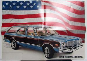1976 Chrysler Volare Station Wagon Sedan Coupe Aspen Option Brochure GERMAN TEXT
