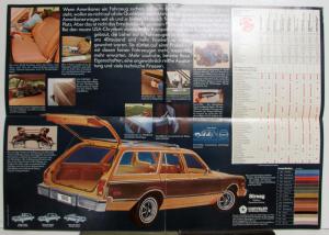 1976 Chrysler Volare Station Wagon Sedan Coupe Aspen Option Brochure GERMAN TEXT
