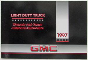 1997 GMC Truck Light Duty Warranty and Owner Assistance Information