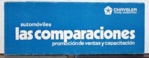 1975 Chrysler Polara Falcon Torino Ambassador Coronado Brochure SPANISH TEXT
