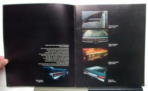 1969 Chrysler Newport 300 Town & Country Color Options Measurements Brochure