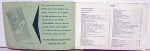 1965 International Loadstar Models Operators Manual Operation Maintenance Lube
