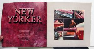 1968 Chrysler New Yorker Town & Country 300 Newport Options Features Brochure