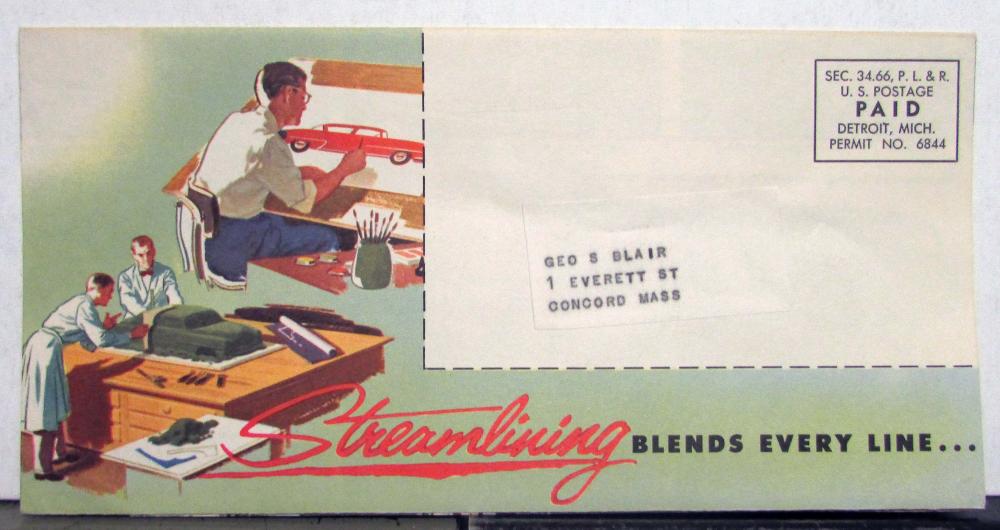 1953 Chrysler Windsor New Yorker Imperial Streamlining Blend Every Line Brochure