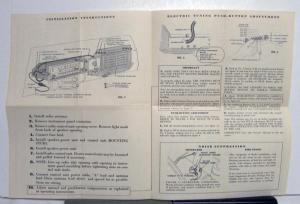 1951 1952 Chrysler C51 C52 C53 C54 Radio Custom Built Diagrams Brochure
