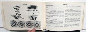 1974 International Scout II and 4x4 Owners Manual Original Care & Operation
