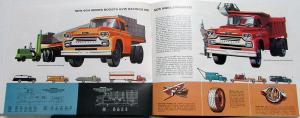 1958 Chevrolet Truck Series 40 60 80 100 Chassis Cab Stake Sales Brochure