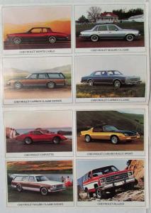 1970s Plus 1954 General Motors GM Cars Sales Brochures Set - French Text