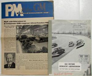 General Motors GM Cars Sales Info Set - Foreign Language Text