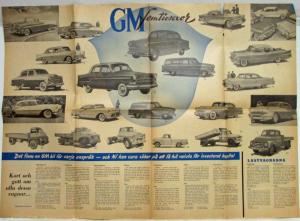 General Motors GM Cars Sales Info Set - Foreign Language Text