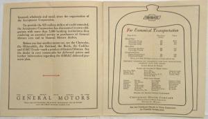 1926 General Motors GM Passenger Cars and Trucks Products Brochure with Prices