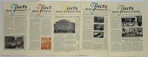 1927 General Motors GM Facts about a Famous Family Newsletters No 5-9