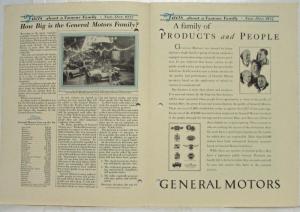 1927 General Motors GM Facts about a Famous Family Newsletters No 5-9