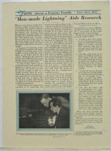 1927 General Motors GM Facts about a Famous Family Newsletters No 5-9