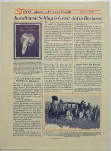 1928 General Motors GM Facts about a Famous Family Newsletters No 1-2 4-6 and 9