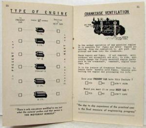 1938 General Motors GM Public Opinion Questionnaire with Reply Sheet & Clipping