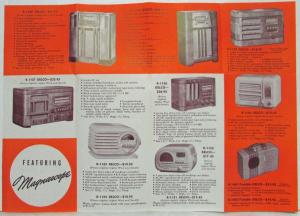 1940 GM Delco Radios Featuring Magnascope Sales Folder Mailer