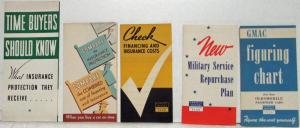 1939-1941 General Motors GM Set of Financing and Insurance Small Brochures