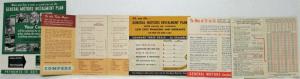 1939-1941 General Motors GM Set of Financing and Insurance Small Brochures