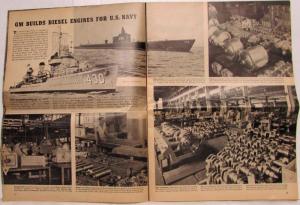 1941 GM Folks Magazine September Vol 4 No 9 Producing for Defense WWII