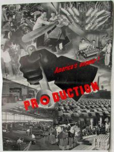 1941 GM Folks Magazine September Vol 4 No 9 Producing for Defense WWII