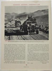 1943 General Motors Corporation Message to Stockholders WWII Era