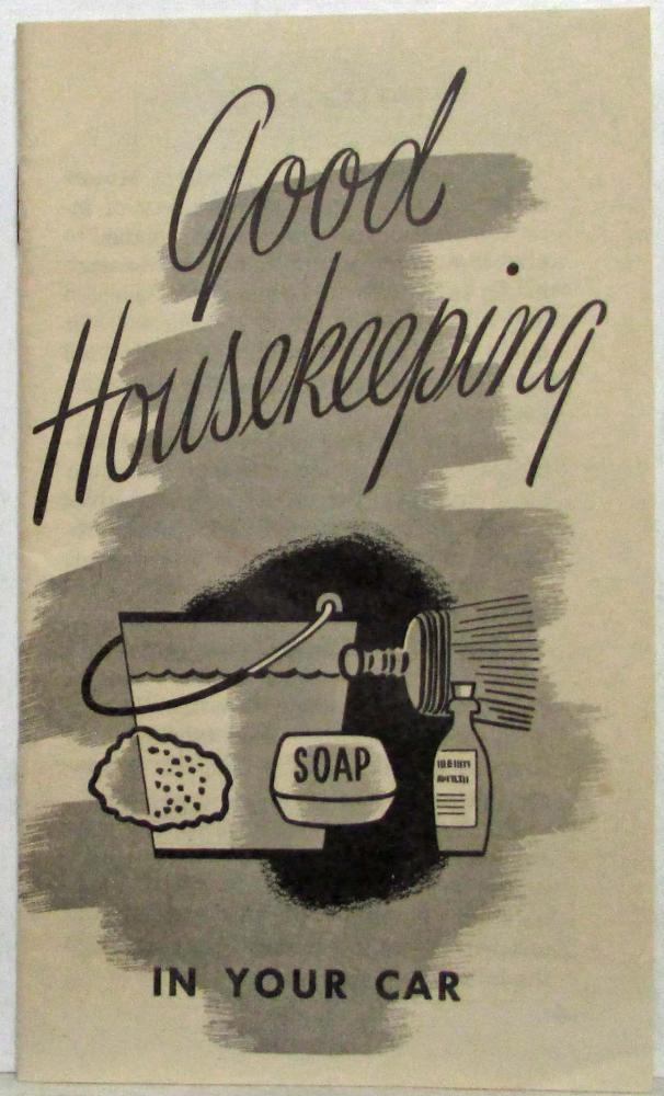 1946 General Motors Fisher Body Good Housekeeping in Your Car Booklet