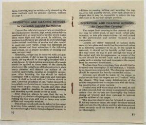 1946 General Motors Fisher Body Good Housekeeping in Your Car Booklet