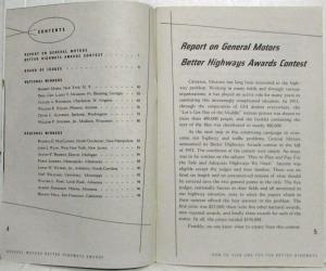 1952 General Motors GM How to Plan and Pay for Better Highways Booklet