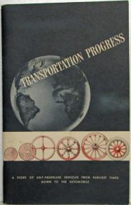 1952 GM Transportation Progress - Self-Propelled Vehicles to the Car Booklet