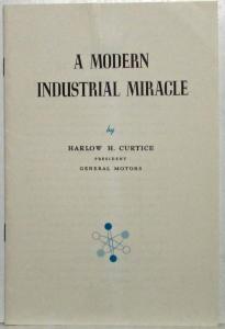 1955 A Modern Industrial Miracle Speech Delivered by GM President at Powerama