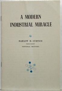 1955 A Modern Industrial Miracle Speech Delivered by GM President at Powerama