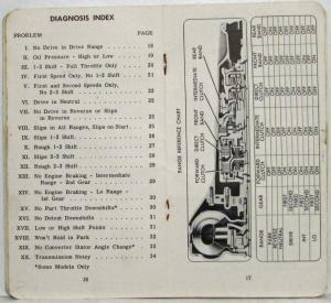 1965 General Motors GM Hydra-matic 400 Diagnosis Guide