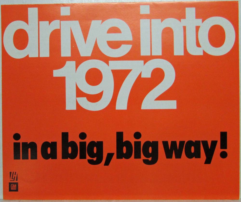 1972 GM Lendrum and Hartman Motor Services Limited UK Distributor Sales Folder