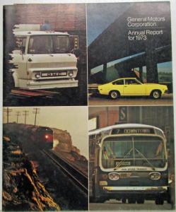 1973 General Motors GM Corporation 65th Annual Report