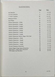 1973 GM Restricted Car and Body Dimensions Procedure Manual for Subcommittee