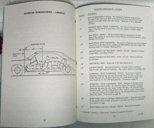 1973 GM Restricted Car and Body Dimensions Procedure Manual for Subcommittee