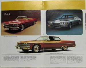 1974 GM Builds All Kinds of Cars for All Kinds of People Sales Brochure Mailer