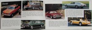 1974 General Motors Enjoy the New Model Year of GM Cars Sales Brochure Mailer