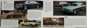 1974 General Motors Enjoy the New Model Year of GM Cars Sales Brochure Mailer