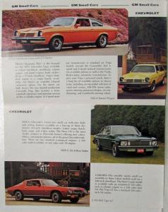 1975 GM Spring Product Sales Brochure - Chevy Olds Pontiac Buick Cadillac