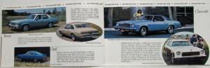 1975 General Motors New Model Year of GM Cars Sales Brochure Mailer