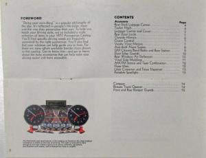 1977 General Motors GM Accessories Catalog - Small Format