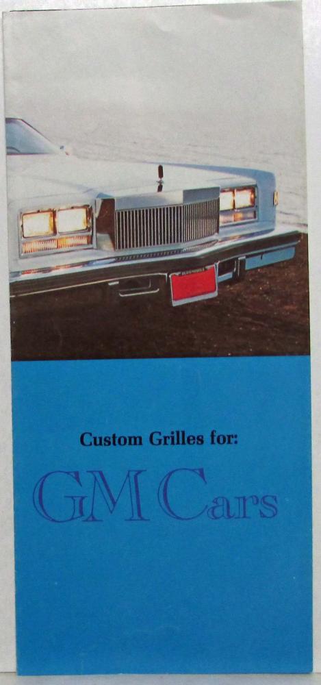 1977 Custom Grilles for GM Cars from E&G Classics Sales Folder