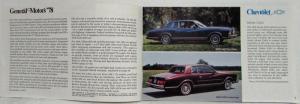 1978 General Motors New Model Year of GM Cars Sales Brochure