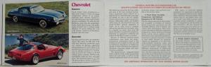 1979 General Motors New Model Year of GM Cars Sales Brochure