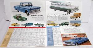 1960 Chevrolet Truck Full Line Models & Specifications Sales Brochure