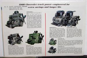 1960 Chevrolet Truck Full Line Models & Specifications Sales Brochure